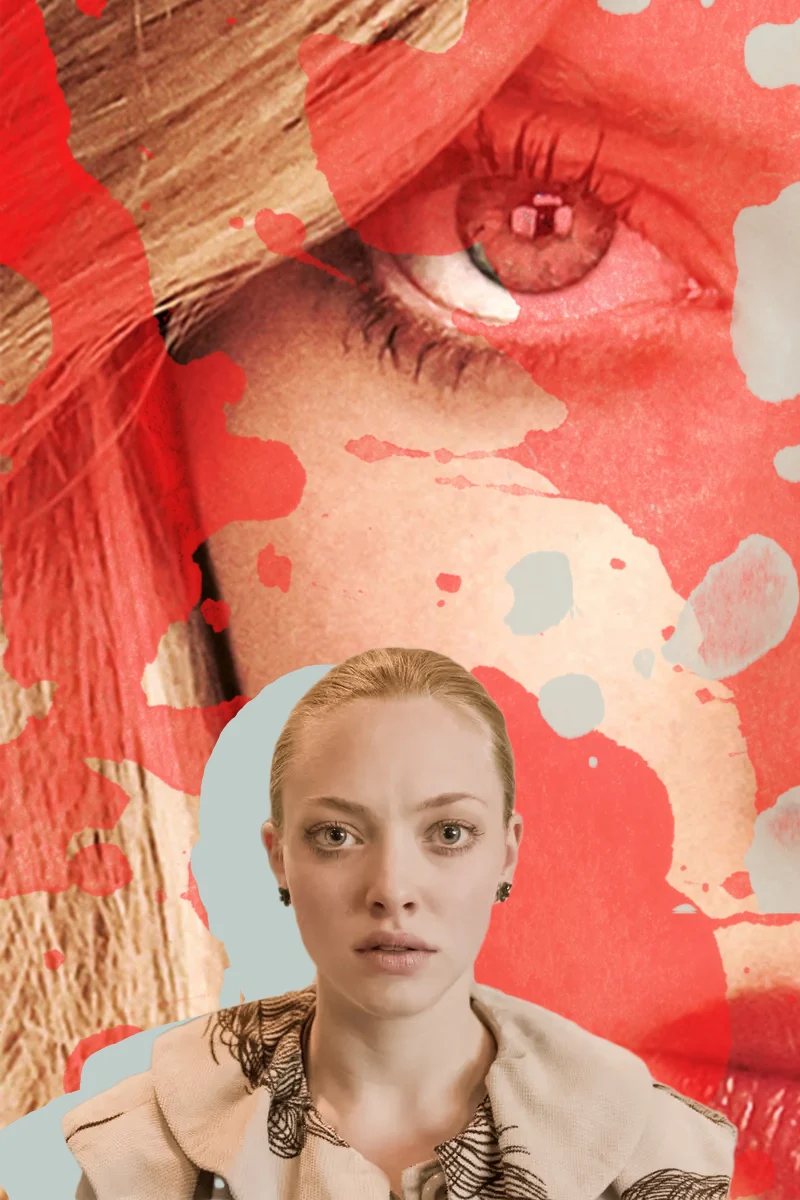 collage with scenes from movie chloe